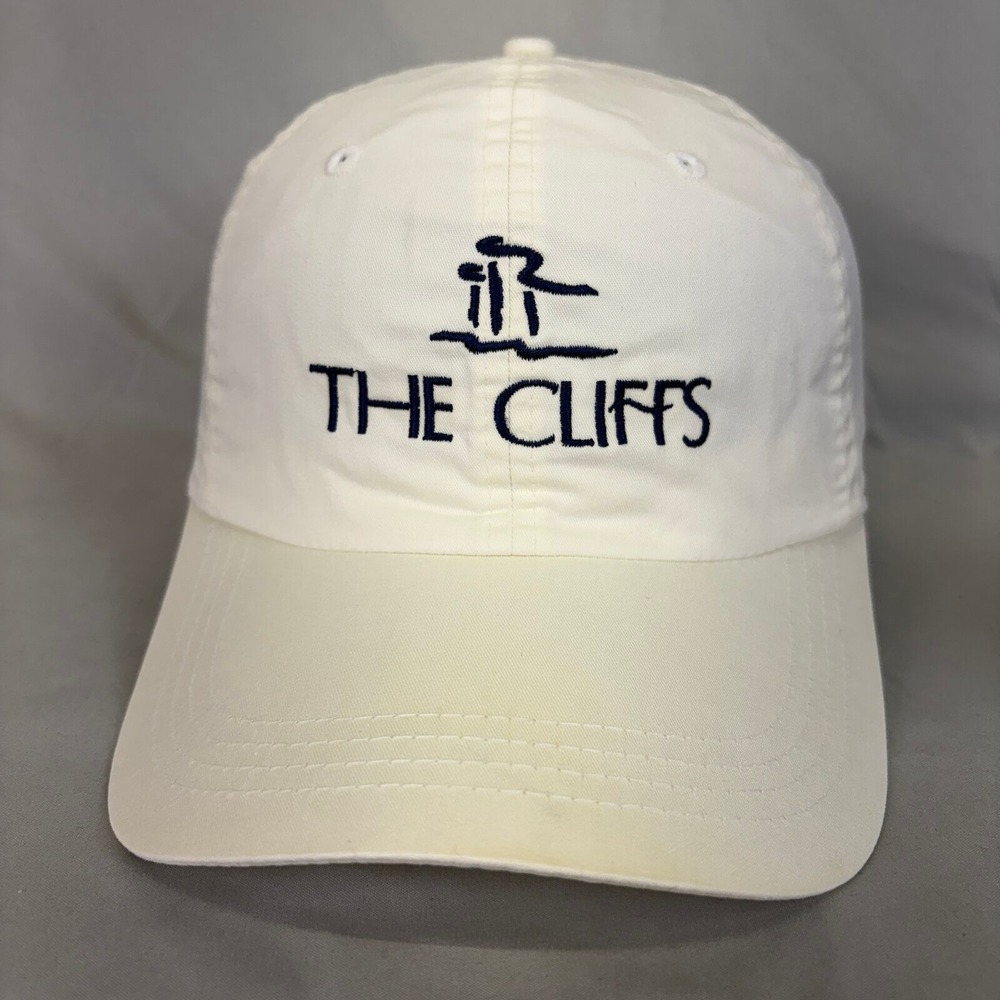 Ahead Hat The Cliffs Golf Mens OSFM White Lightweight Classic Cut Cap
